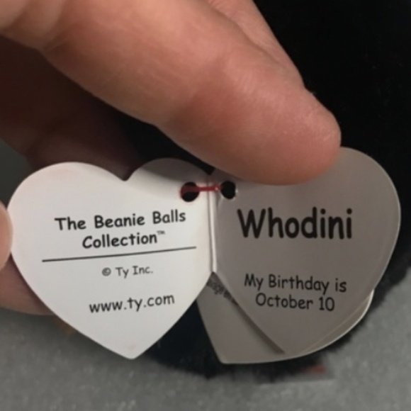 Ty Puffies (Beanie Balls) - WHODINI the 2023 Halloween Orange Owl (3 inch) - Picture 5 of 12